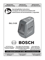 Bosch GLL 3-15 Manual de usuario