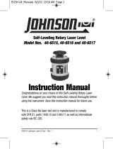 Johnson Level 99-026K Instrucciones de operación