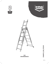 Mac Allister Échelle d'escalier multiposition 3 x 6 marches - 3,85 m Manual de usuario
