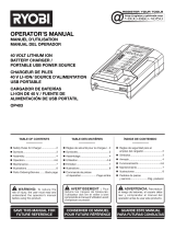 Ryobi OP404 Manual de usuario