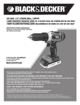 BLACK DECKER BDCDHP220SB-2 Manual de usuario