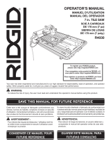 RIDGID R4030S-R7135-FT7005 Guía del usuario