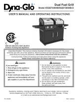 Dyna-Glo DGB730SNB-D-KIT Instrucciones de operación