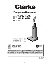Clarke CarpetMaster GU 12 SMU Manual de usuario