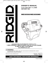 RIDGID WD3050 Manual de usuario