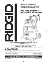 RIDGID RV2600B Manual de usuario