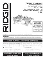 RIDGID 7" Job-Site Wet Tile Saw Manual de usuario