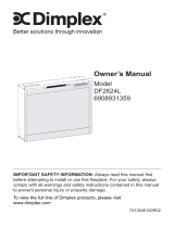 Dimplex DFP26L-1480W El manual del propietario