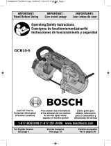 Bosch GCB10-5 Manual de usuario