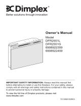 Dimplex DFR2551L Guía de instalación