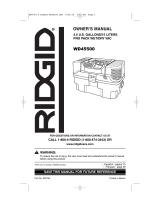 RIDGID WD4522 Guía del usuario