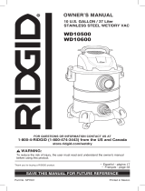 RIDGID WD1060A Manual de usuario