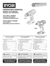 Ryobi P1818-P192 Manual de usuario