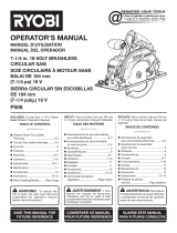Ryobi P508 Manual de usuario