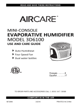 Aircare 3D6 100 Manual de usuario