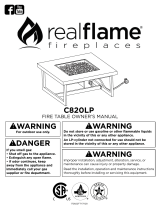 Real Flame C820LP-CMT Manual de usuario