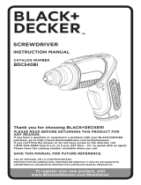 BLACK DECKER BDCS40BI Manual de usuario