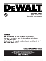 DeWalt DCF809C2 Manual de usuario