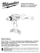 Milwaukee M12 Fuel 2554-20 Manual de usuario