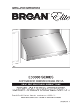 Broan Elite E60000 Series Manual de usuario