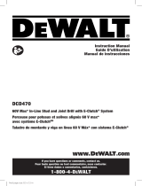 DeWalt DCD470X1W609 Manual de usuario