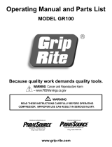 Grip-Rite GR100 Manual de usuario