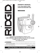 RIDGID WD5500A Manual de usuario