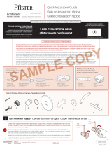 Pfister R89-1NCC Guía de instalación