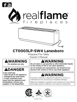 Real Flame CT0003LP-SW4 Manual de usuario