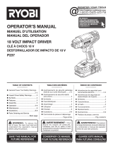 Ryobi P166-P237 Manual de usuario