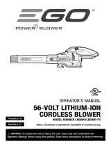 EGO LB5800-FC Manual de usuario