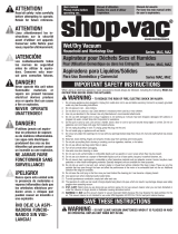 Shop Vac MACS-200D Manual de usuario