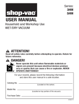 Shop Vac 5HM Series Manual de usuario