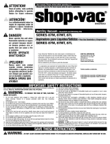Shop Vac 87MT650C Manual de usuario
