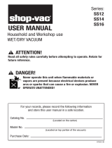 Shop-Vac SS14-500A Manual de usuario
