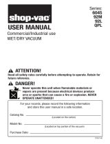 Shop-Vac 6045AH Manual de usuario