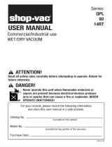 Shop-Vac 14RT300D Manual de usuario