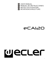 Ecler eCA120 Manual de usuario