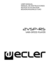 Ecler 2VSP-RS Manual de usuario
