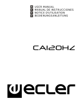 Ecler CA120HZ Manual de usuario