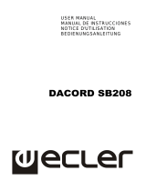 Ecler DACORD SB208 Manual de usuario