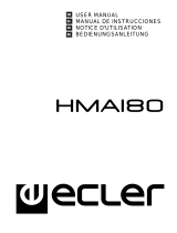 Ecler HMA180 Manual de usuario
