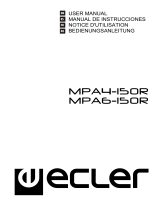 Ecler MPA4-150R & MPA6-150R Manual de usuario