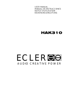 Ecler HAK310 Manual de usuario