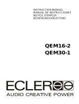 Ecler QEM30-1 Manual de usuario