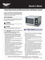 Vollrath Oven, Microwave, Manual Controls Manual de usuario