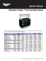 Vollrath Affordable Portable ™ Hot Food Station Deluxe Manual de usuario