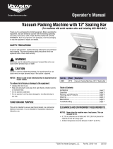 Vollrath Vacuum Packing Machine Manual de usuario