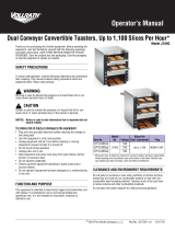 Vollrath Convertible Dual Conveyor Toaster (Model JT4HC) Manual de usuario