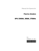 Wacker Neuson BPU 2540A US Manual de usuario